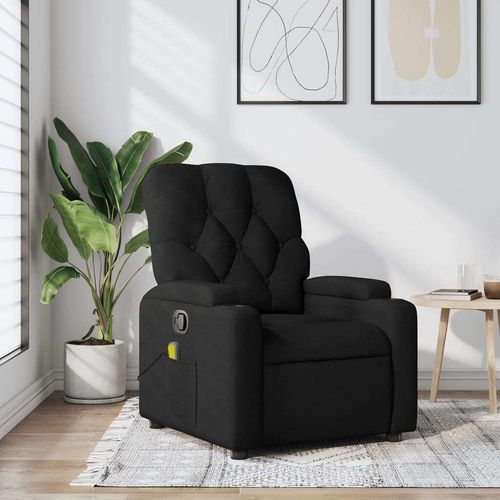 Massagesessel Schwarz Stoff 372493