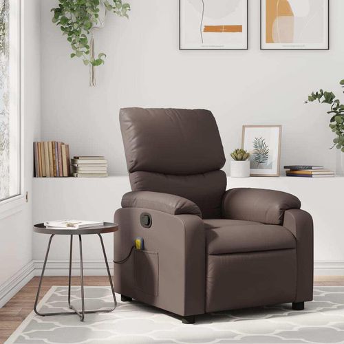 Massagesessel Braun Kunstleder 373443