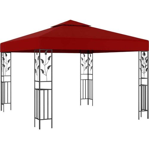 Pavillon 3x3 m Weinrot
