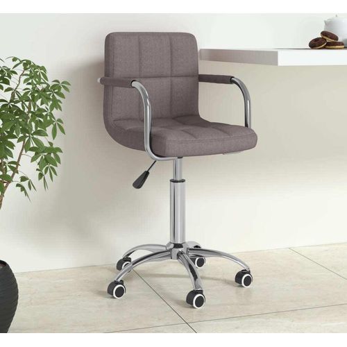 Bürostuhl Drehbar Taupe Stoff