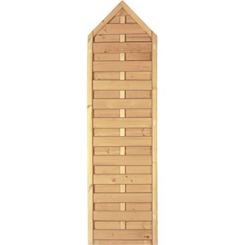 T&J Massivzaun spitz 60 x 210/ 180 cm