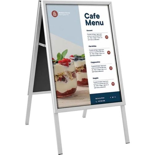 EUROPEL Plakatständer CLASSIC A1 silber