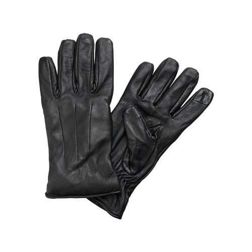Lederhandschuhe JACK & JONES, Damen, Gr. LXL, schwarz, Ziegenleder, unifarben, casual,klassisch,modisch, Handschuhe