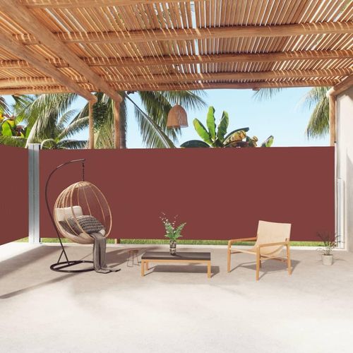 Möbel Seitenmarkise Ausziehbar Braun 200x1000 cm - Sonnensegel 318045