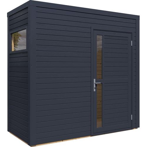Bertilo Gartenhaus Cubus 1 - 19 mm anthrazit