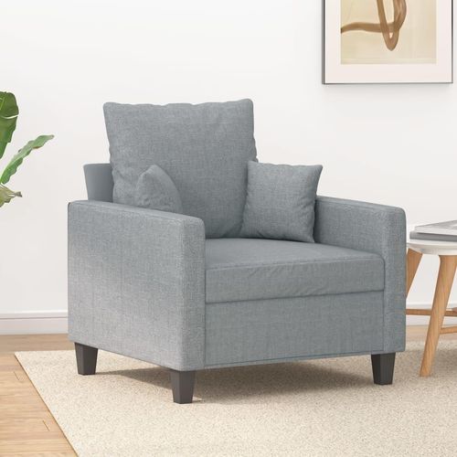 Sessel Hellgrau 60 cm Stoff 359251