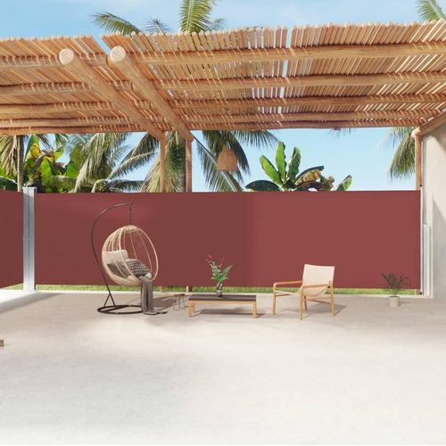 Möbel Seitenmarkise Ausziehbar Braun 200x1200 cm - Sonnensegel 318081
