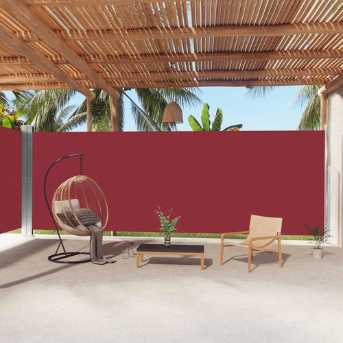 Möbel Seitenmarkise Ausziehbar Rot 220x1000 cm - Sonnensegel 318053