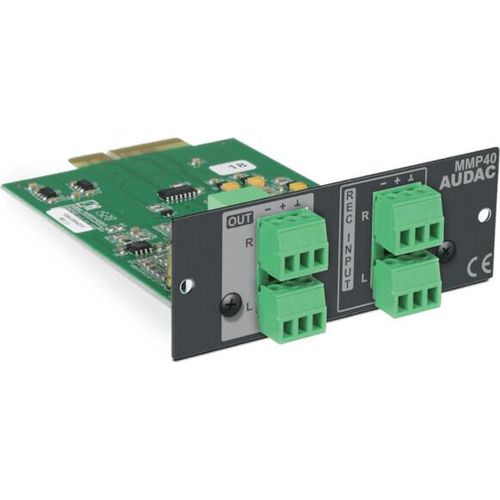 Audac MMP40 SourceCon™ Mediaplayer & -recorder Modul, Sym.-Stereo-Ein- & Ausgang