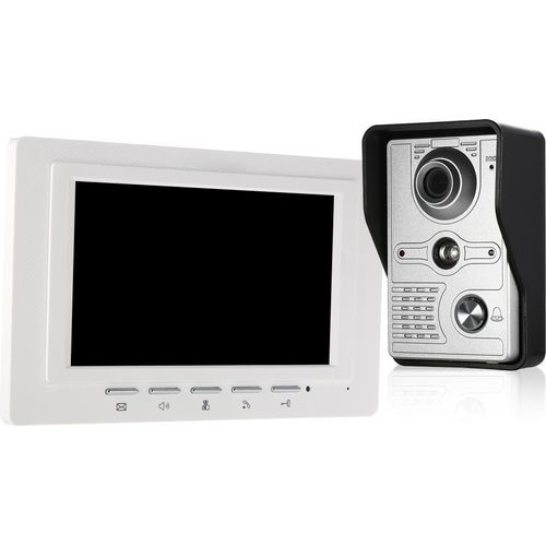 7-Zoll-verdrahtete Videotrklingel-Indoor-Monitor mit IR-Cut Regenfisch im Freien Kamera visuelle Gegensprechanlage Zwei-Wege-Audio-Fernbedienung Entsperren Tr Telefon