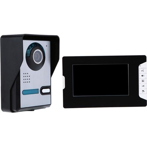 Video -Trklingel -Tr -Telefon mit 7 '' Farb TFT LCD Monitor Bildschirm 5 IR -LEDs 16 Musikringe einstellbare Lautst?rke Helligkeit fr die Sicherheit des Heimbros