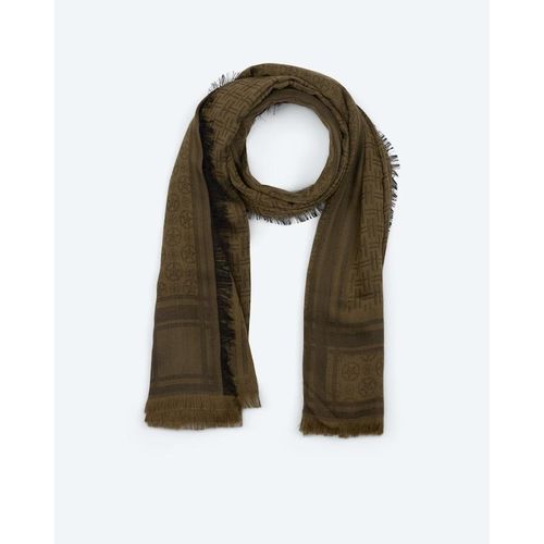 Jacquard-Tuch mit Logodesign