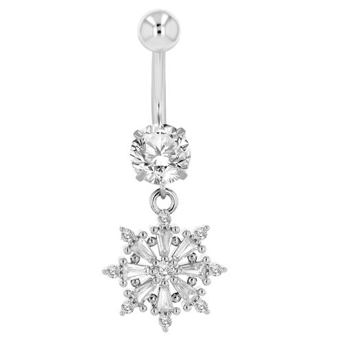 Bauchnabelpiercing ADELIA´S, Damen, weiß, neutral, Edelstahl, Piercings