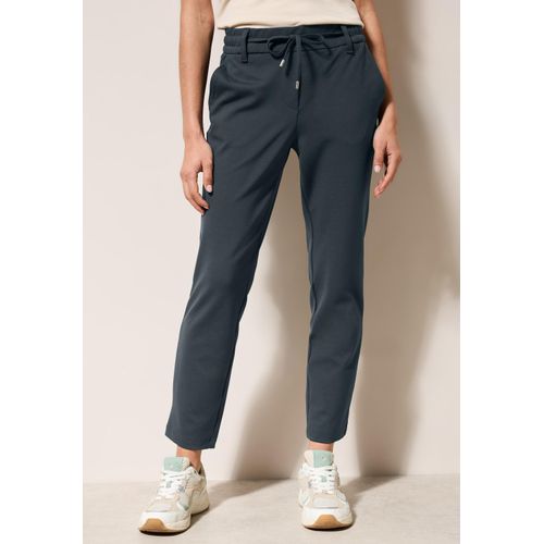 Jogger Pants CECIL, Damen, Gr. S, Länge 28, slate khaki, Stoff, 67% Viskose, 28% Nylon, 5% Elasthan, unifarben, casual, comfort fit lang, Hosen, Middle Waist