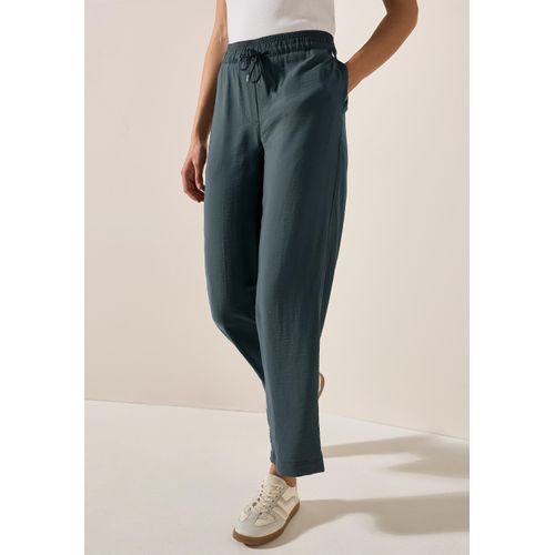 Stoffhose CECIL, Damen, Gr. XL, Länge 30, slate khaki, Stoff, 88% Viskose, 12% Nylon, unifarben, casual, loose fit lang, Hosen, mit seitlichen Einschubtaschen