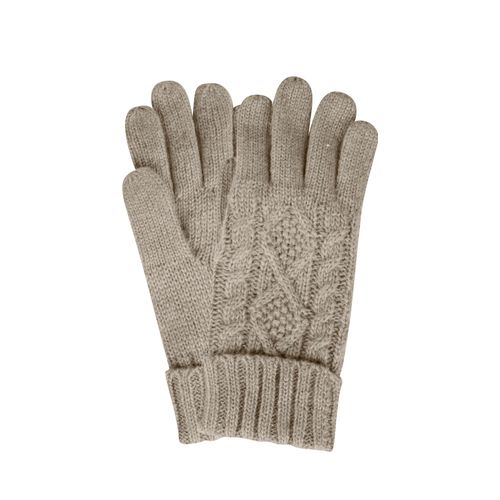 Strickhandschuhe CAPELLI NEW YORK, Damen, braun (camel), Strick, Materialmix, Zopfmuster, unifarben, casual,klassisch, Handschuhe, mit elegantem Zopfstrickmuster