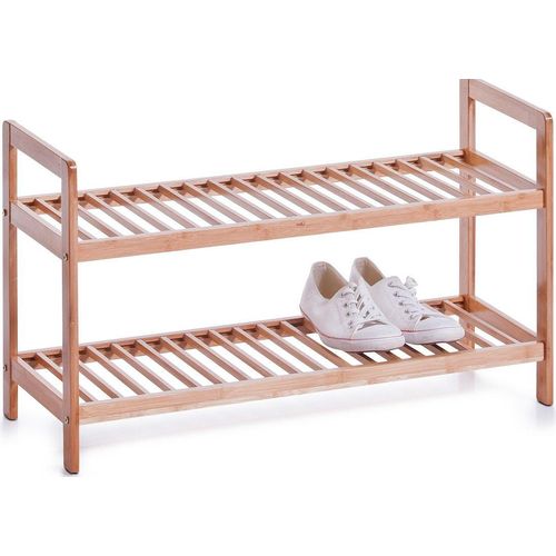 Schuhregal MY HOME, beige (natur), B:70cm H:40cm T:26cm, Bambus, Regale
