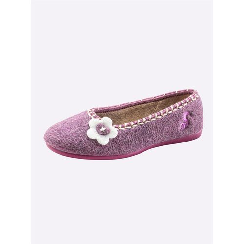 Hausschuh THIES, Damen, Gr. 37, lila (flieder), Polyester, modisch, Schuhe
