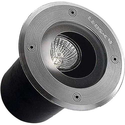 Einbaustrahler Aussen für Boden Rund Gea für GU10 15º IP67 LEDS-C4 55-9380-CA-37 Silber