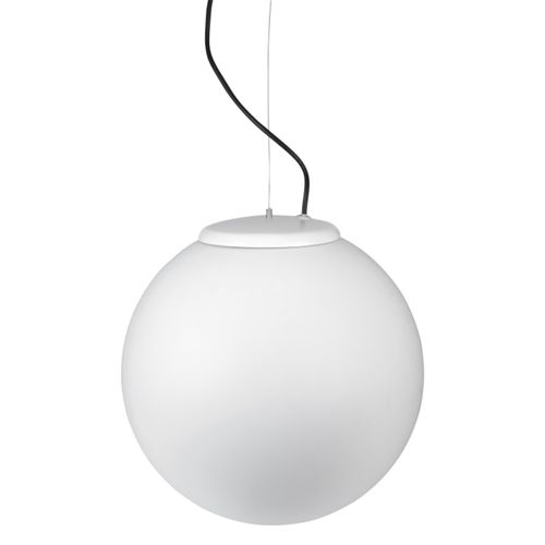 Hängelampe 40 cm Cisne, Aluminium und PPMA, weiß