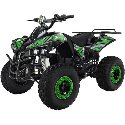 Actionbikes Motors Elektro Kinderquad S-10 - 1000 Watt - Pocketquad (Schwarz/Grün)
