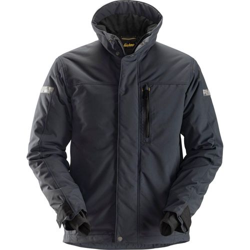 Snickers AllroundWork 37.5® gefütterte Arbeitsjacke Stahlgrau-Schwarz-S