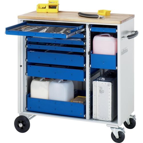 Rau Werkzeugwagen mit 7 Schubladen Buche BxTxH 1025x520x1080mm