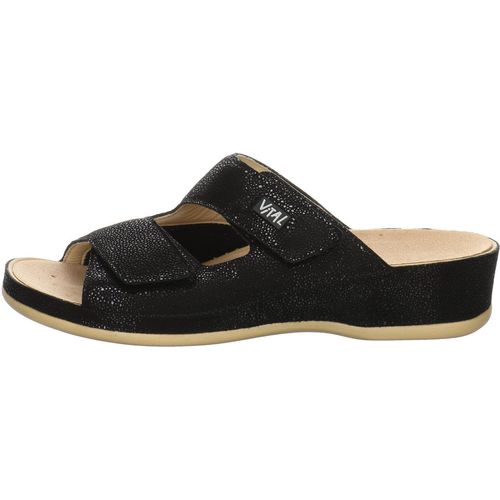 Vital 0625M-158-99 Frost Schwarz Pantoletten mit Wechselfussbett EU 38