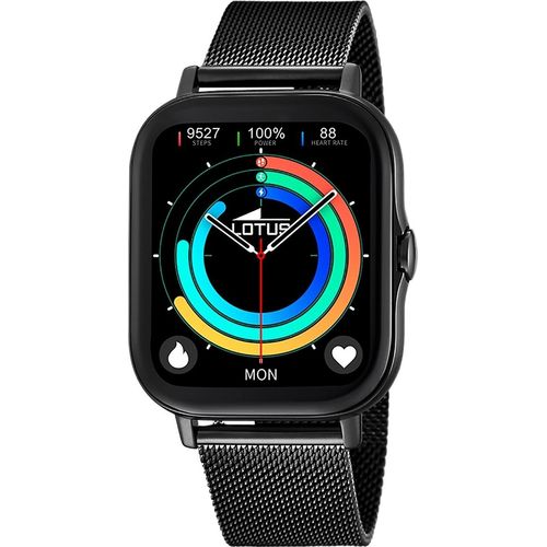 Lotus Smartwatch Sportuhr Edelstahlband schwarz 50046/1