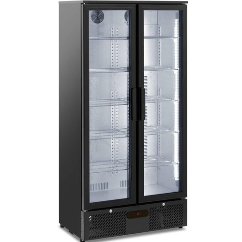 Royal Catering Getränkekühlschrank - 458 l - - Schwarzer, pulverbeschichteter Stahl
