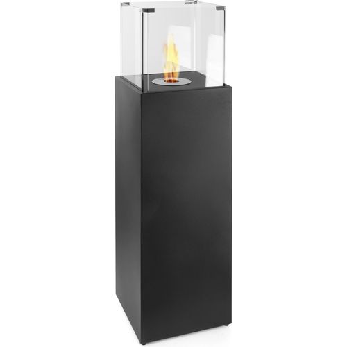 Moritz Ethanol Kamin I großer Standkamin I 121 x 35 x 35 cm I Säule I 1 Liter Brenner I Bioethanol Kamin IEthanol Kaminofen Indoor Outdoor I Innen Außen I Bioethanol Brenner I Brennertopf