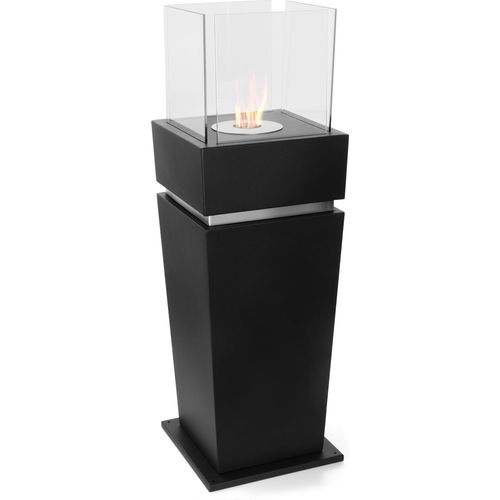 Moritz Ethanol Kamin freistehend I Standkamin 99 x 32 x 32 cm I Säule I 0,8 Liter Brenner I Bioethanol Kamin IEthanol Kaminofen Indoor Outdoor I Innen Außen I Bioethanol Brenner I Brennertopf