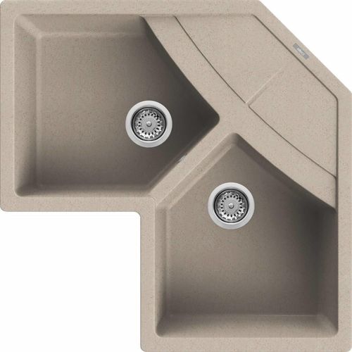 Elleci Unico Corner Aufsatzwanne Ecke Granitek