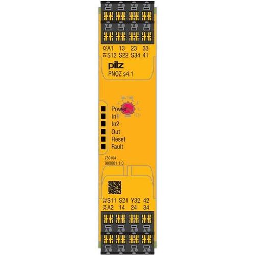 Pilz PNOZ s4.1 48-240VACDC 3 n/o 1 n/c Sicherheitsschaltgerät (750154)