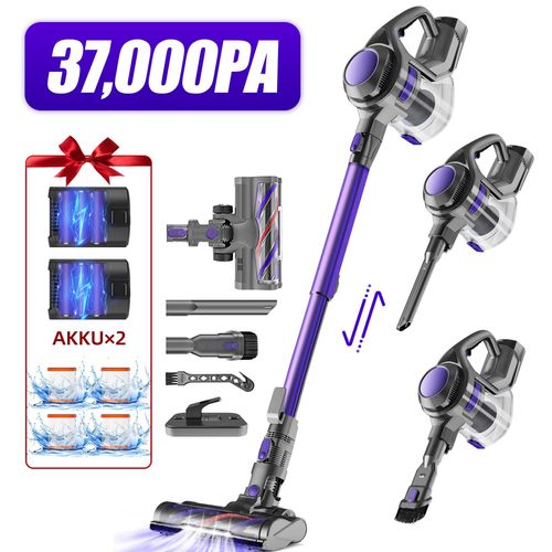 Aiibot Akku Staubsauger,37000Pa Staubsauger Kabellos,500W ,Herausnehmbarer Akku,50 min,8 in 1 akkustaubsauger ,5-in-1 Filtersystem,1.6L ,2AKKU