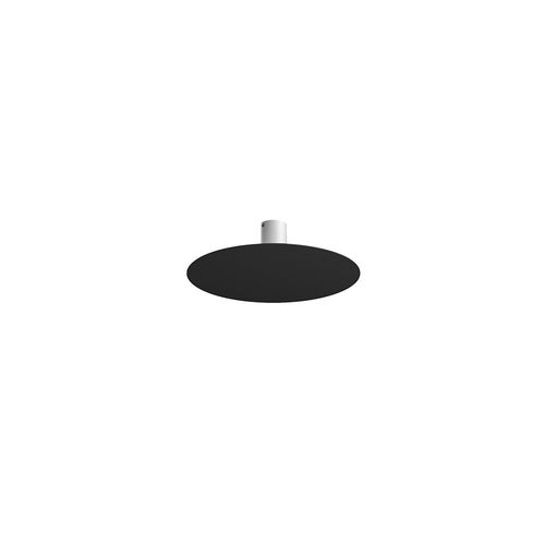 Moderne Deckenleuchte Scheibe Metall Schwarz 5 Lichter Gx53