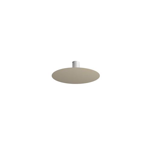 Moderne Deckenleuchte Scheibe Metall Sand 5 Lichter Gx53