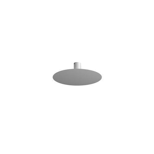 Moderne Deckenleuchte Scheibe Metall Grau 5 Lichter Gx53