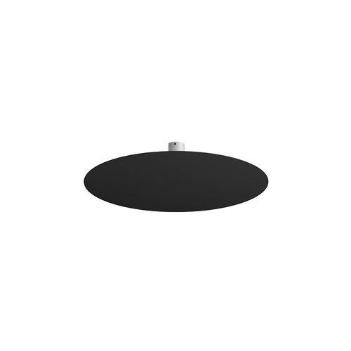 Moderne Deckenleuchte Scheibe Metall Schwarz 9 Lichter Gx53