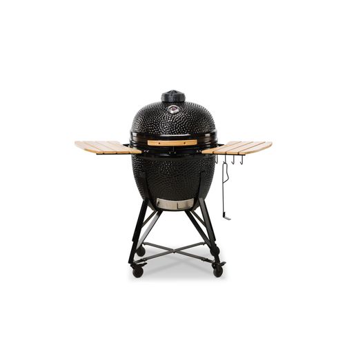 Kamado Bono Grande Kohle Grill Keramikgrill, Grillenfläche Ø 49cm Schwarz