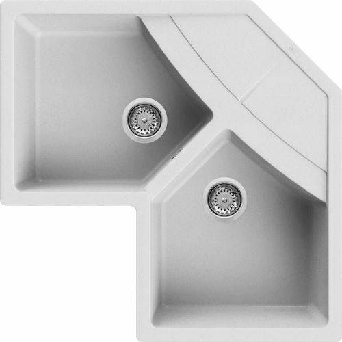 Elleci Unico Corner Aufsatzwanne Ecke Granitek