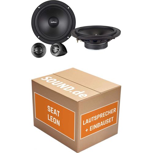 Lautsprecher Boxen Einbaupaket vorne Axton ATC165S passend für Seat Leon I 1M | 2x Tief-Mitteltöner 2x Hochtöner 2x Frequenzweiche