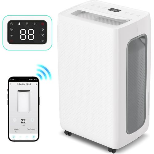 Hebitod Smart Luftentfeuchter WiFi 20-30m³ - 4.3L - Entfeuchtet 26L/Tag - Timer, Raumentfeuchter | Dehumidifier