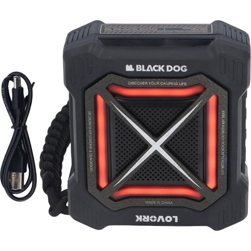 Bluetooth-Lautsprecher mit Umgebungslicht hohe Lautstärke tragbare Subwoofer für Outdoor Party Camping Schwarz