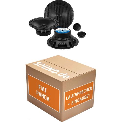 Lautsprecher Boxen Einbaupaket Front Crunch GTS passend für Fiat Panda Typ 312/319 | 2x Tief-Mitteltöner 2x Hochtöner 4x Frequenzweiche