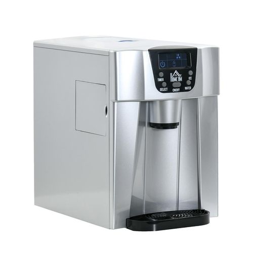 Eiswürfelmaschine mit 2L Wassertank und Selbstreinigungsfunktion LCD-Display Eiswürfelbereiter Ice Maker 12kg/24h für Küche Büro