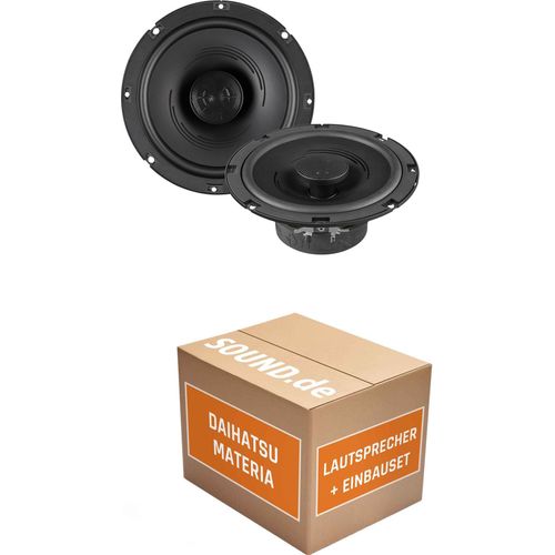 Lautsprecher Boxen Einbaupaket Front Helix PF C165.2 passend für Daihatsu Materia | 2x Tief-Mitteltöner mit integriertem Hochtöner 120W MAX