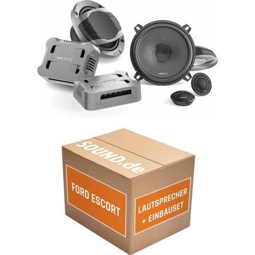 Lautsprecher Boxen Einbaupaket Front Hertz CK 130 passend für Ford Escort '95| 2x Tief-Mitteltöner 2x Hochtöner