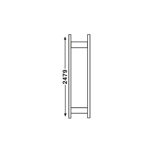 Regalsystem R 3000, Rahmen, H 2490 x T 300 mm