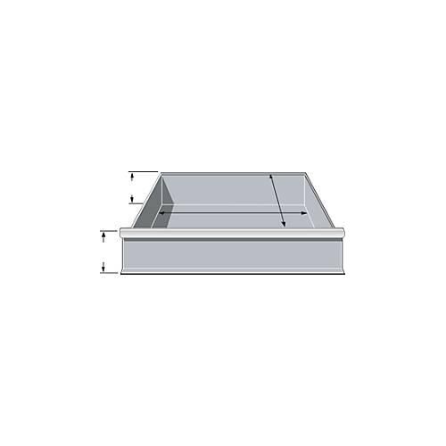 Schubladen, für Feldbreite 995 mm, H 206 mm, T 400 mm, hellsilber